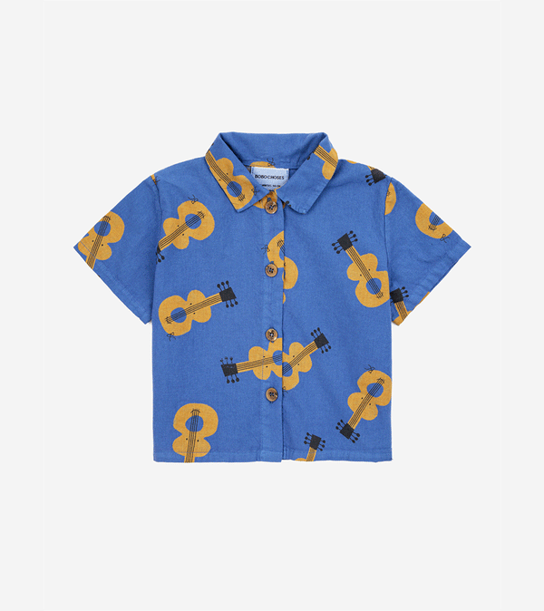 Baby Acoustic Guitar Woven Shirt by Bobo Choses