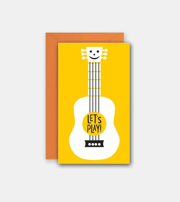 Let's Play Guitar Mini Card