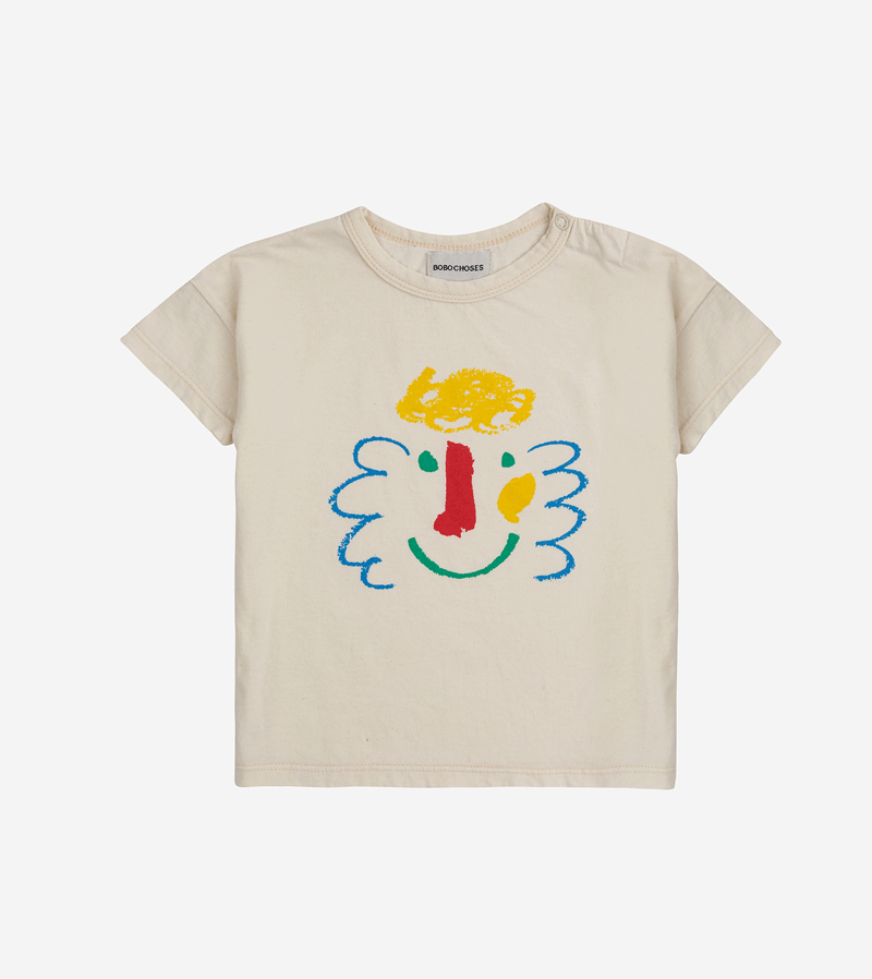 Baby Happy Mask T-shirt by Bobo Choses