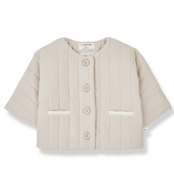 Nude Heidi Quilted Baby Jacket by 1+ in the Family