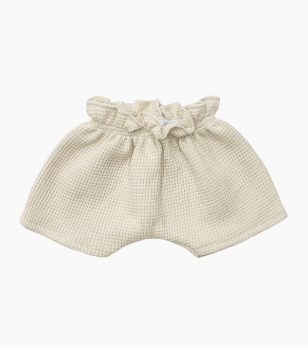 Honeycomb Linen Shorts for Minikane Baby Dolls