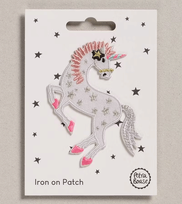 Unicorn Iron on Patch by Petra Boase