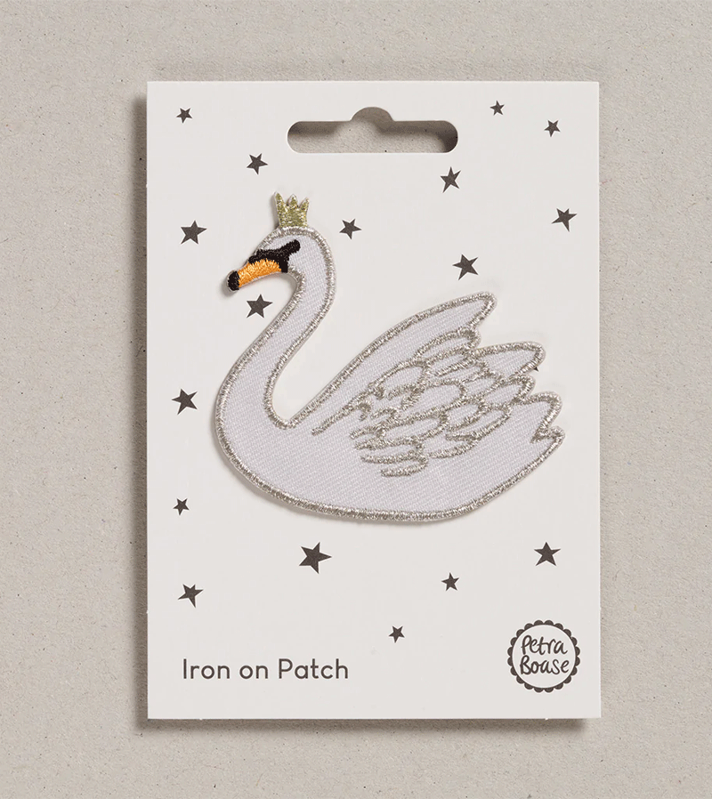 Swan Iron on Patch by Petra Boase