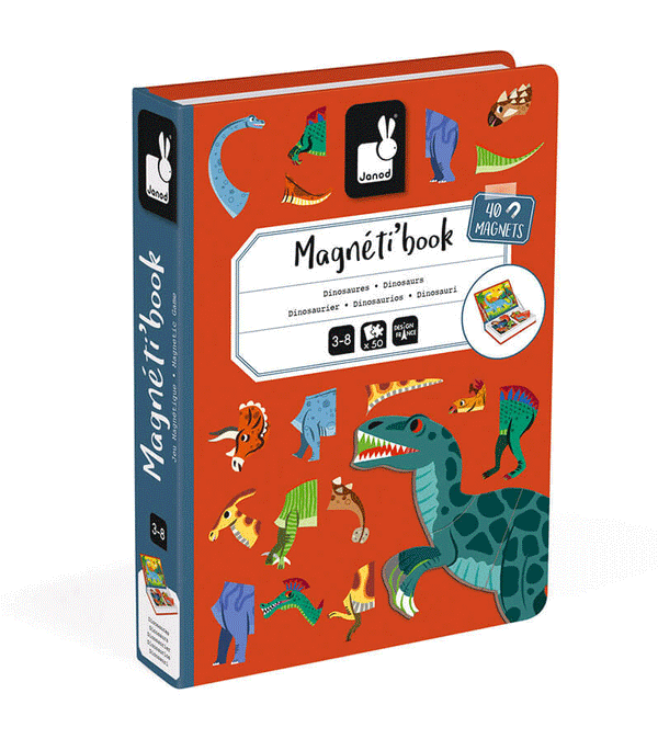Dinosaurs Magneti'Book by Janod