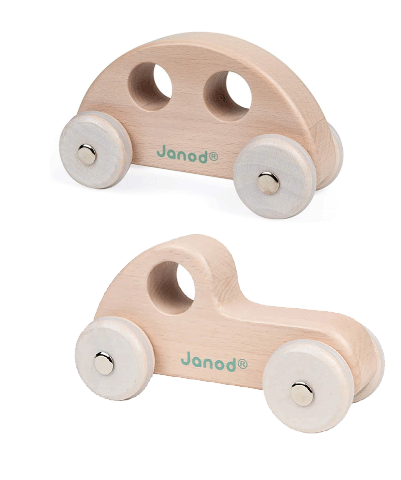 Wooden Push Car by Janod - Niddle Noddle