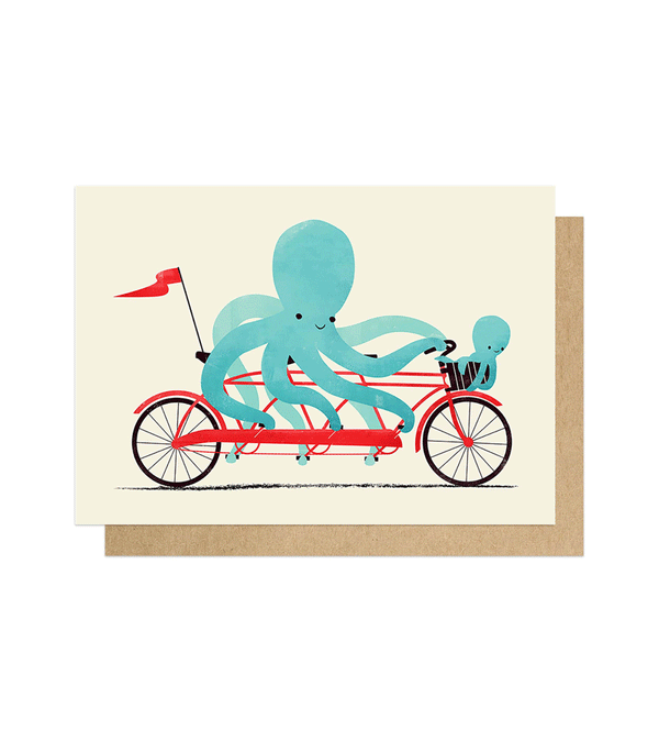 My Red Bike Greetings Card by Jay Fleck