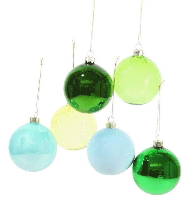 Large Green Hue Glass Baubles by Cody Foster