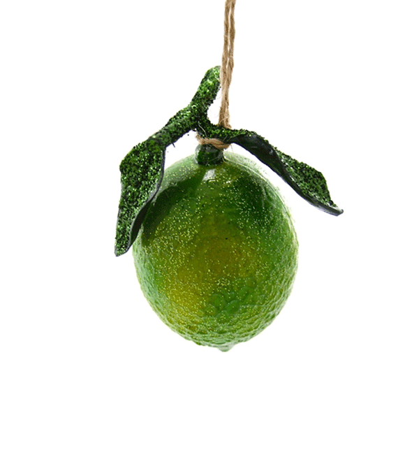 Orchard Lime Glass Ornament by Cody Foster