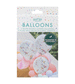 Double Layered White and Rainbow Confetti Balloon Bundle by Ginger ray
