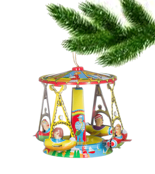 Carrousel Tin Ornament