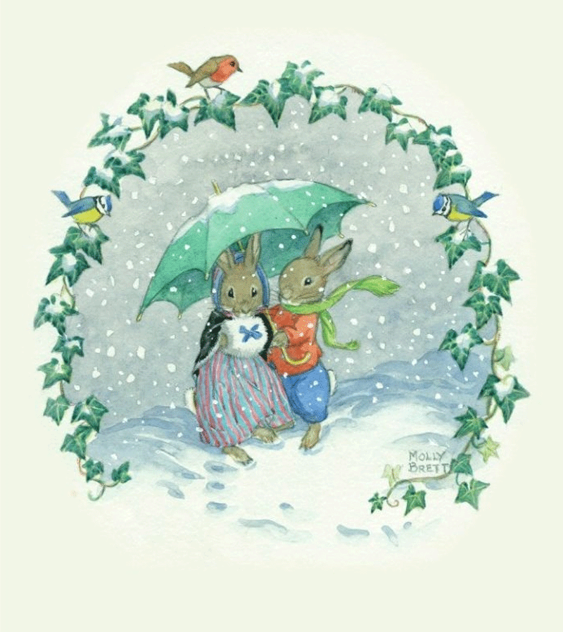 Snow Bunnies Card by Molly Brett