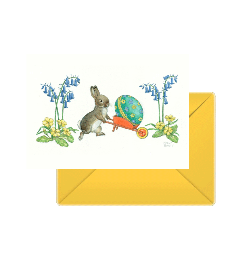 Easter Egg in Wheelbarrow Card by Molly Brett