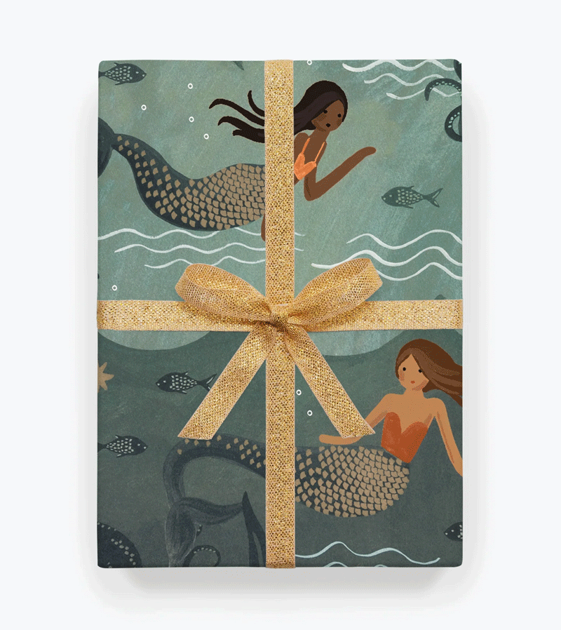 Mermaid Wrapping Sheet by Rifle Paper Co