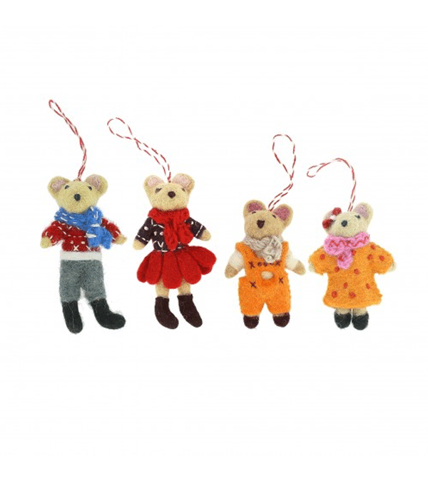Mouse Decorations by Fiona Walker