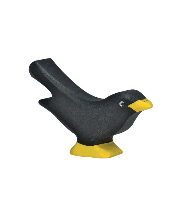 Wooden Black Bird by Holztiger