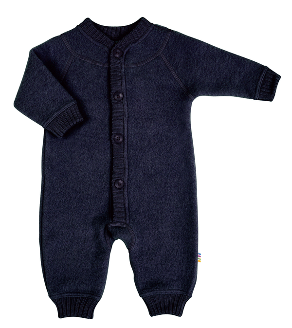 Navy Soft Wool Jumpsuit by Joha