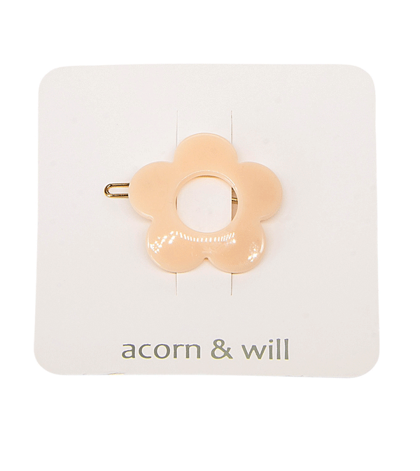 Nude Retro Flower Hair Clip by Acorn & Will