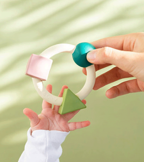 Bauhaus Movement Pastel Teething Ring by Oli and Carol