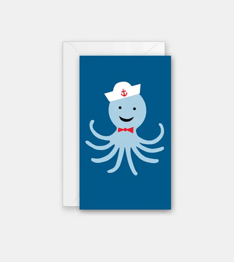Sailor Octopus Mini Card