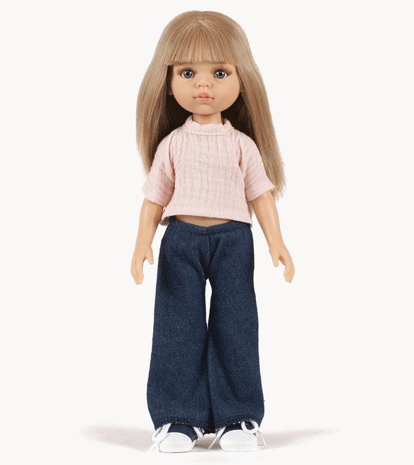 Soft Pink Jean and Top Set for Amigas Dolls by Minikane