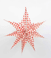 Red Dot Sirius Paper Star Decoration by AfroArt