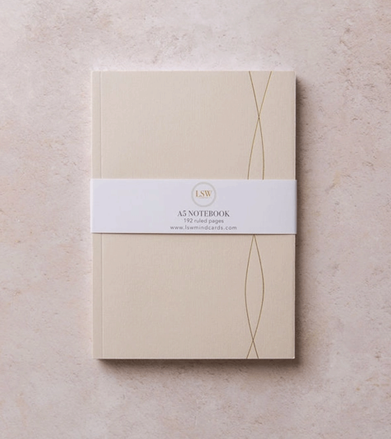 Cream Ruled Notebook by LSW
