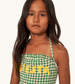 Green Check Siesta Swimming Costume by Tinycottons