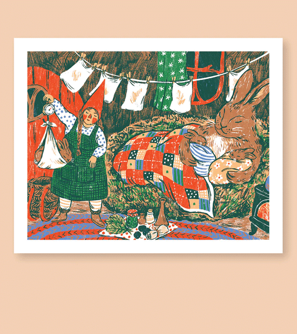 The Rabbit's House Print by Phoebe Wahl
