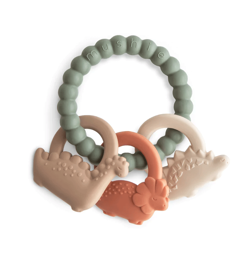 Dino Teething Ring  by Mushie