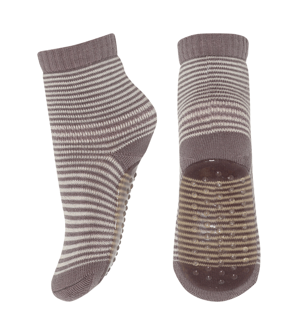Purple Dove Vilde Anti Slip Striped Wool & Cotton Socks by mp Denmark”