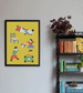 Vintage Playtime Yellow Fine Art Print 11"x14" by Roomytown”