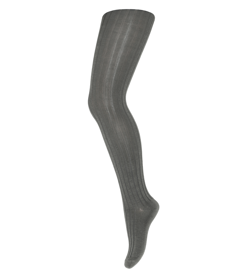 Agave Green Wool Rib Tights by mp Denmark