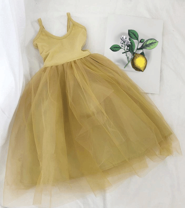 Lemon Yellow Ballerina Dress