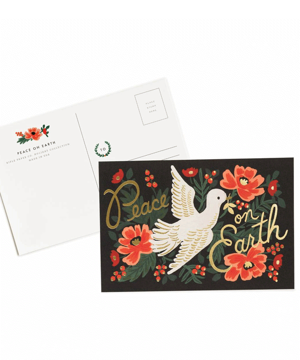 Peace on Earth Postcards by Rifle Paper Co - Pack of 10