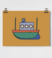 Boat Fine Art Print 11"x14" by Roomytown