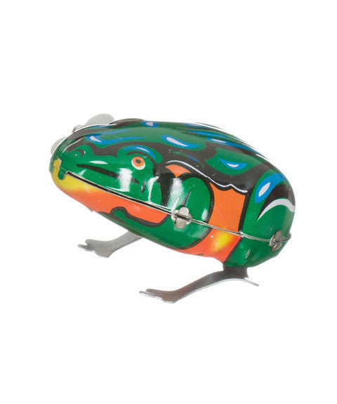 wind up tin frog