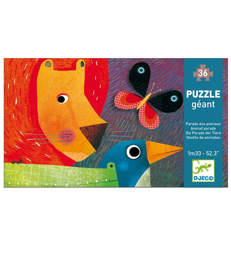36pcs Animal Parade Giant Puzzle by Djeco