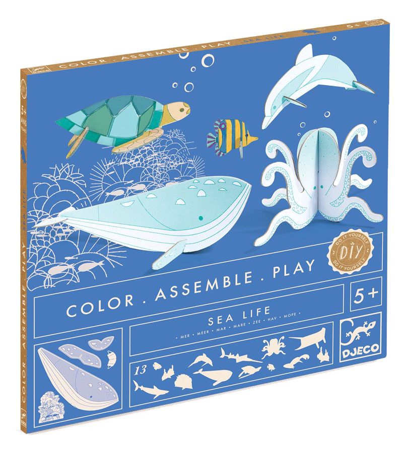 Sea Life Colour Assemble Play by Djeco