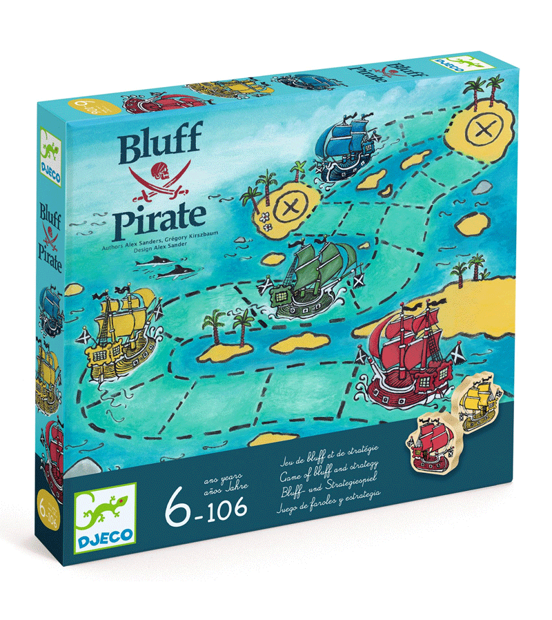 Pirate Bluff Board Game by Djeco - Niddle Noddle