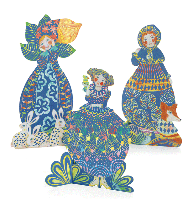 Pretty Dresses Sculptures to Scratch by Djeco