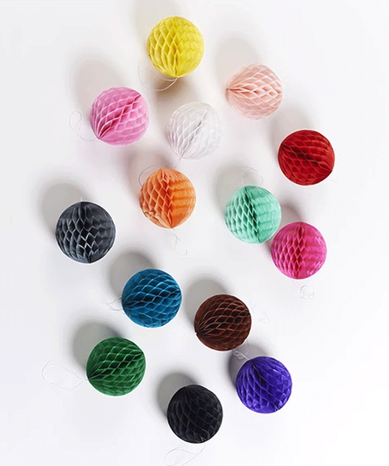 Paper Ball Garland 4m by Petra Boase