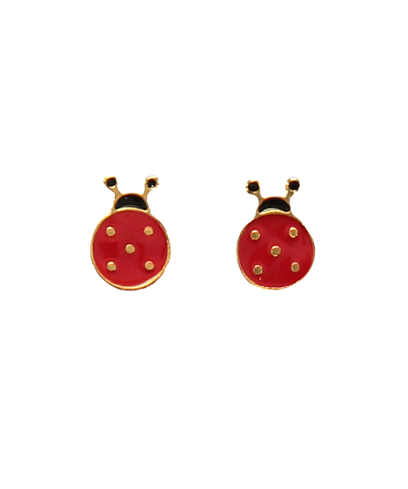 Ladybird Earrings by Acorn and Will