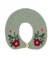 Green Embroidered Handknitted Collar by RKO