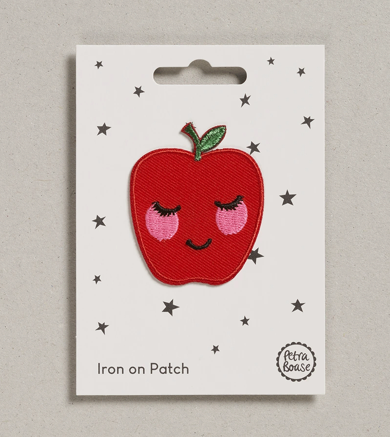 Apple Iron on Patch by Petra Boase