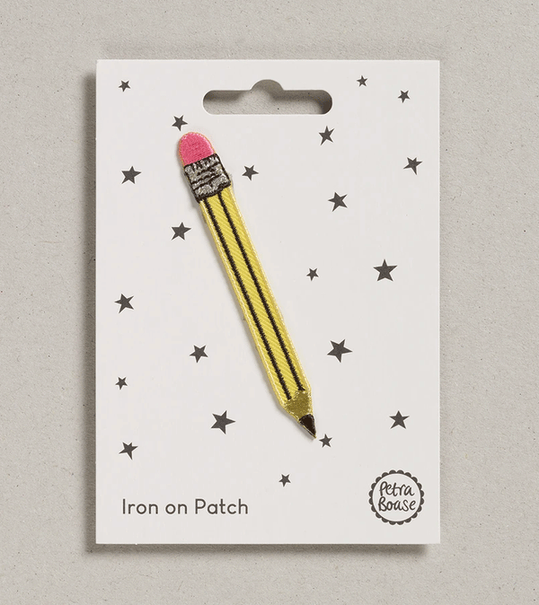 Pencil Iron on Patch by Petra Boase
