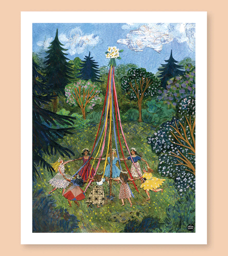 May Day Print by Phoebe Wahl