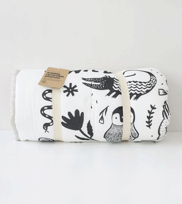 Wildlife Reversible Quilted Playmat by wee gallery - Niddle Noddle